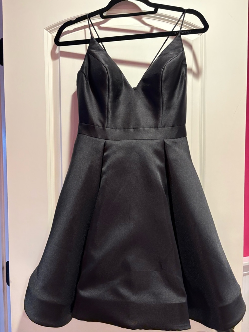 Jovani Classic Black Spaghetti Strap Dress